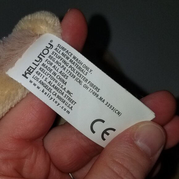 Kellytoy Brown Teddy Bear Lovey Rattle Security Blanket Plush Baby Toy - Picture 5 of 6